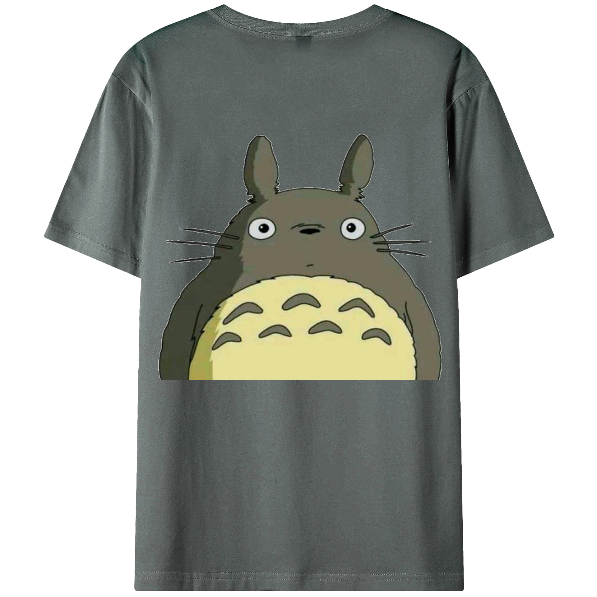 （画像用） となりのトトロ 草壁メイ 草壁サツキ My Neighbor Totoro Satsuki Kusakabe Mei Kusakabe 綿100％ メンズ半袖Tシャツ（バックプリント） 通気性